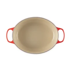 Cocotte en Fonte Ovale 33 cm Cerise Le Creuset Signature