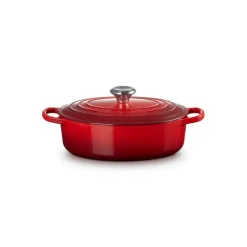 Cocotte en Fonte Ovale Basse 27 cm Cerise Le Creuset Signature