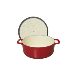 Cocotte en Fonte Ronde 18 cm Rouge Chasseur