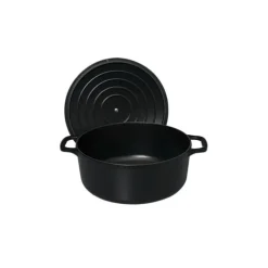 Cocotte en Fonte Ronde 18 cm Noir Mat Chasseur