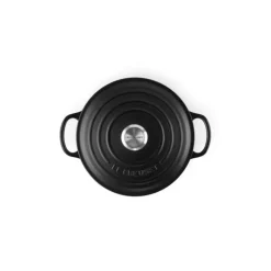 Cocotte en fonte Ronde 24 cm Noir mat Le Creuset Signature