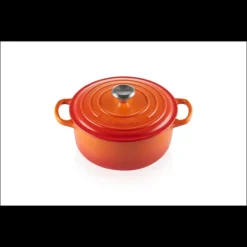 Cocotte en Fonte Ronde 20 cm Volcanique Le Creuset Signature