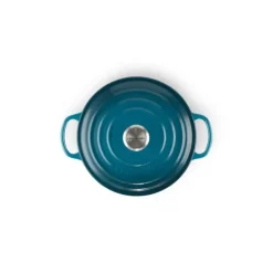 Cocotte en Fonte Ronde 20 cm Deep Teal Le Creuset Signature