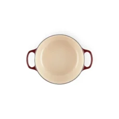 Cocotte en Fonte Ronde 20 cm Garnet Bouton Doré Le Creuset Signature