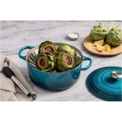 Cocotte en fonte Ronde 24 cm Deep Teal Le Creuset Signature