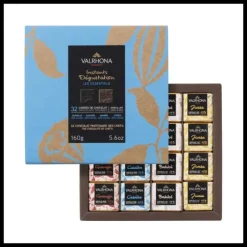 Coffret 32 Carrés de Chocolats Noir et Lait Les Essentiels 160 g Valrhona