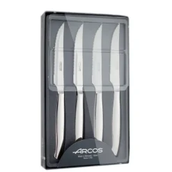 Coffret 4 Couteaux à Steak 11 cm Lame Crantée Acier Inoxydable Arcos