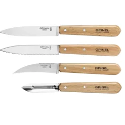 Coffret 3 Couteaux de Cuisine et un Eplucheur Les Essentiels Opinel