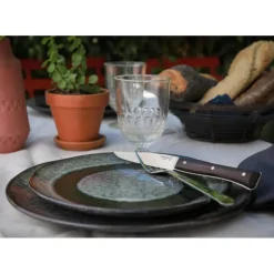 Coffret 4 Couteaux de Table Frêne Sombre Facette Opinel