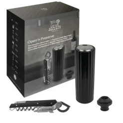 Coffret Pompe à Vin Electrique ABS + Tire-Bouchon Clavelin Peugeot