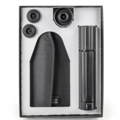 Coffret Pompe à Vin et Champagne Double Manuelle ABS + Rafraichisseur Frizz Noir Peugeot