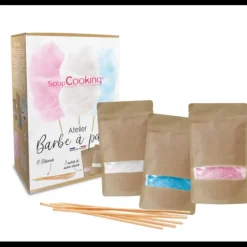 Coffret Préparation Barbe à Papa 3 x 160 g Scrapcooking