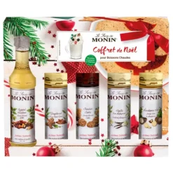 Coffret Sirops Pour Boissons Chaudes Noël (x5) Monin
