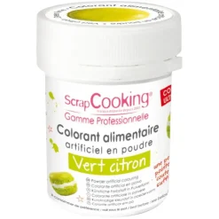 Colorant Alimentaire en Poudre Vert Clair 5g Scrapcooking