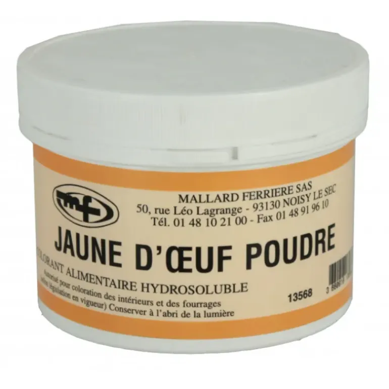 Colorant alimentaire Jaune d'Oeuf E102/E129 Poudre Hydrosoluble 100g