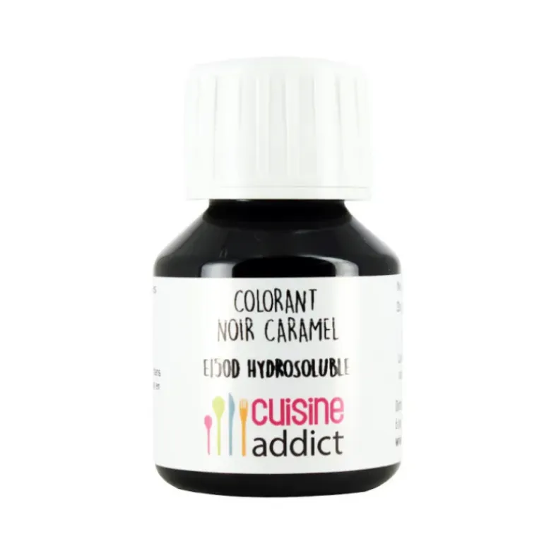 Colorant Alimentaire Noir Caramel E150d Liquide 58 ml Cuisineaddict