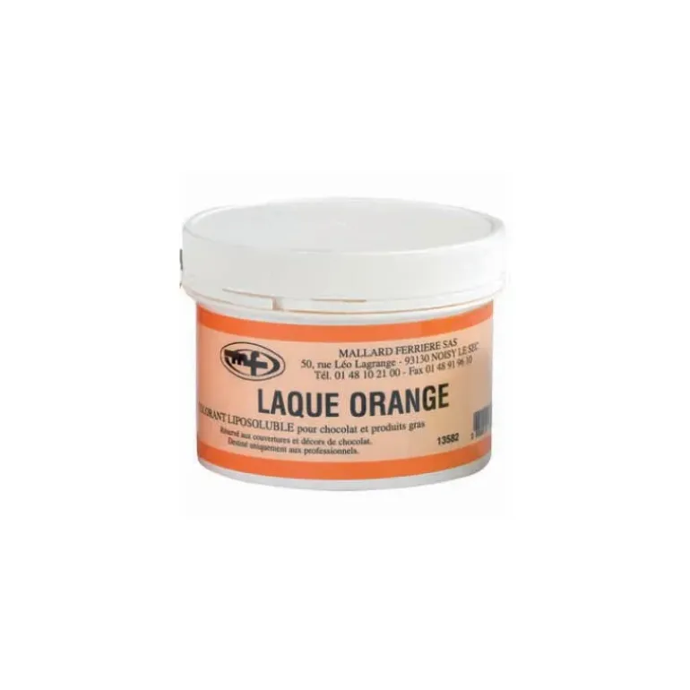 Colorant alimentaire Orange E110 Poudre Liposoluble 60g