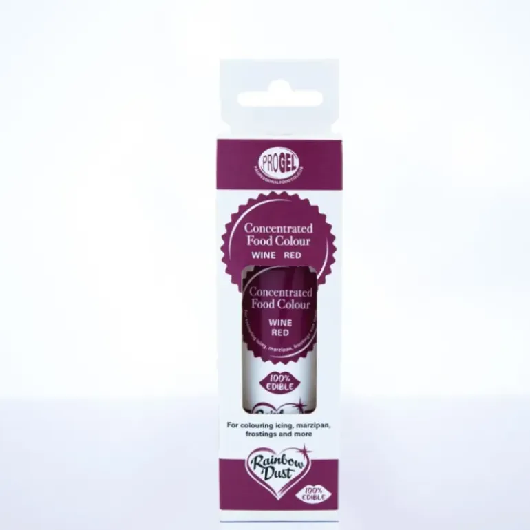 Colorant Alimentaire ProGel Bordeaux 25g Rainbow Dust