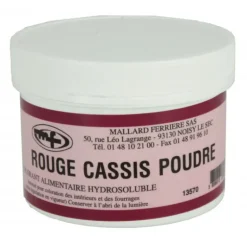 Colorant alimentaire Rouge Cassis E129/E133 Poudre Hydrosoluble 100g