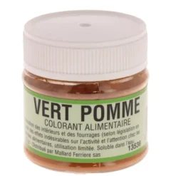 Colorant alimentaire Vert Pomme E102/E131/E129 Poudre Hydrosoluble 20g