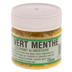 Colorant alimentaire Vert Menthe E102/E131 Poudre Hydrosoluble 20g