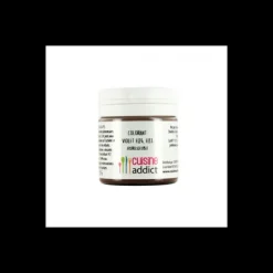 Colorant alimentaire Violet E124/E133 25g Poudre Hydrosoluble Cuisineaddict