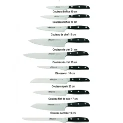 Couteau de Chef 21 cm Arcos MANHATTAN Noir