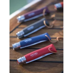 Couteau N°8 Baroudeur Rouge Colorama Opinel