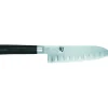 Couteau Santoku 18 cm Lame Alvéolée Shun Classic Damas Kai