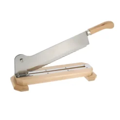 Couteau sur socle en bois verni de 24 cm