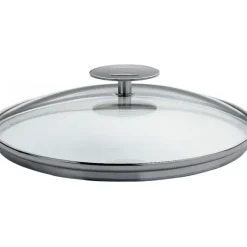 Couvercle en Verre bombé Platine Ø 26 cm Cristel