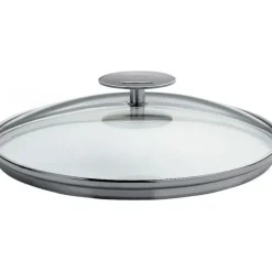 Couvercle en Verre bombé Platine Ø 18 cm Cristel