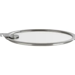 Couvercle Plat en Verre Trempé 28 cm Strate Amovible Cristel