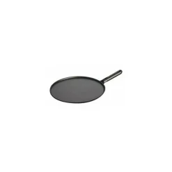 Crêpière 30 cm Fonte noire Staub, manche Fonte