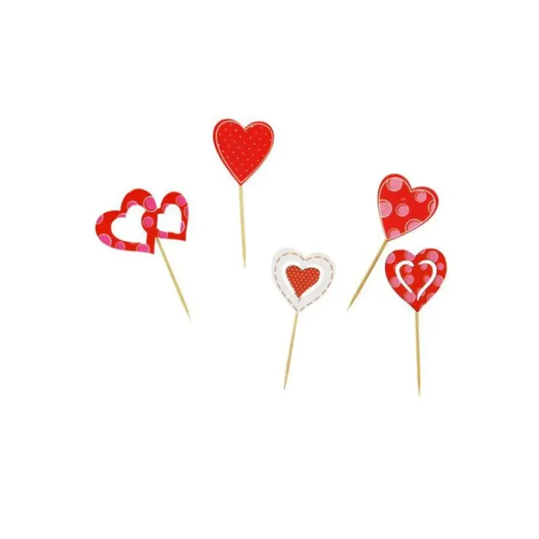 Décor Cœurs sur Pic (x50) Patisdécor