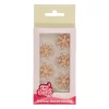 Décoration Gâteau Flocon de Neige Doré en Pâte à Sucre Funcakes (x12)