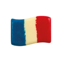 Décors en Chocolat Blanc Drapeau de la France 40x30 mm (x120) Florensuc