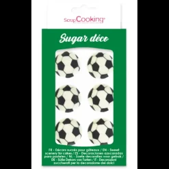 Décors en Sucre Ballons de Foot (x6) Scrapcooking
