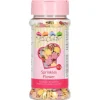 Décors en sucre Fleurs Multicolores 60g Funcakes