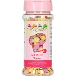 Décors en sucre Fleurs Multicolores 60g Funcakes