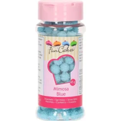 Décors en Sucre Mimosa Bleu 45g Funcakes