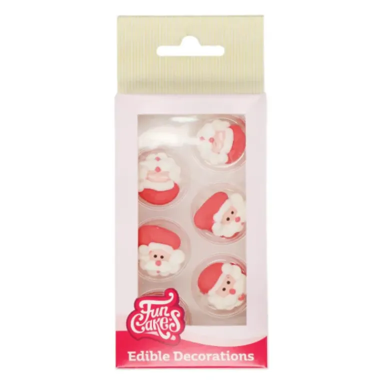 Décors en Sucre Père Noël (x8) FunCakes