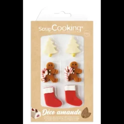 Décors Pâte d'Amande Noël Scrapcooking (x6)