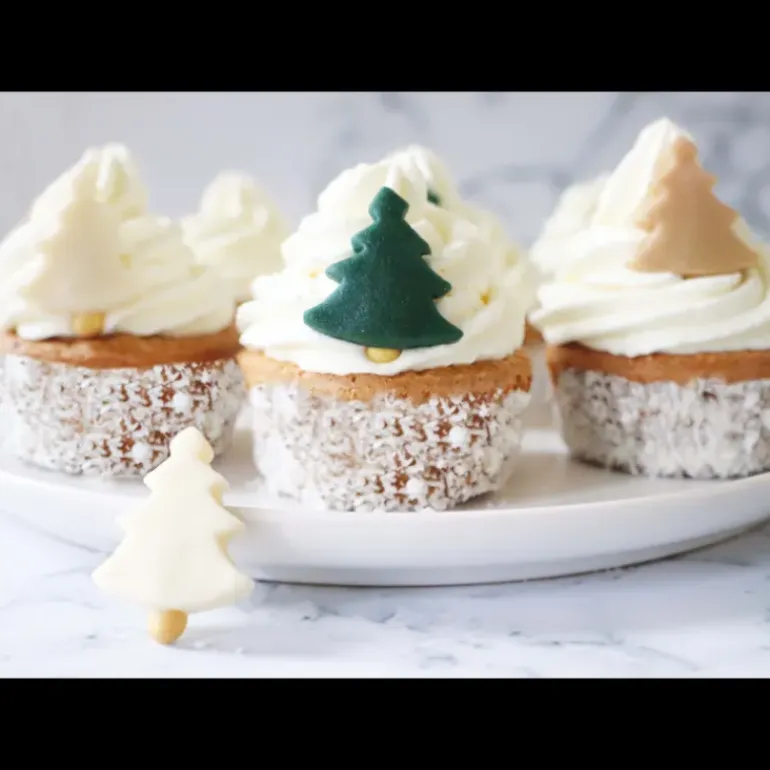 Décors Pâte d'Amande Sapin Noël Scrapcooking (x6)