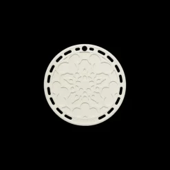 Dessous de Plat en Silicone Fleur 20 cm Meringue Le Creuset