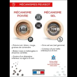 Duo Moulin à Poivre et Sel Tahiti Feu 15 cm Peugeot