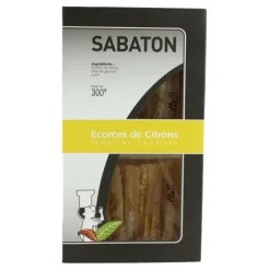 Ecorces Citron Confit en Lamelles 150 g (x2) Sabaton