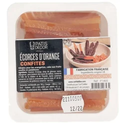 Ecorces Oranges Confites en Lamelles 145 g Patisdécor