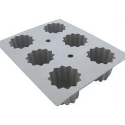 Elastomoule à Cannelé - 6 empreintes 21 x 17,6 cm - Silicone de Buyer