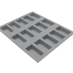 Elastomoule Financier - 15 empreintes 21 x 17,6 cm - Silicone de Buyer